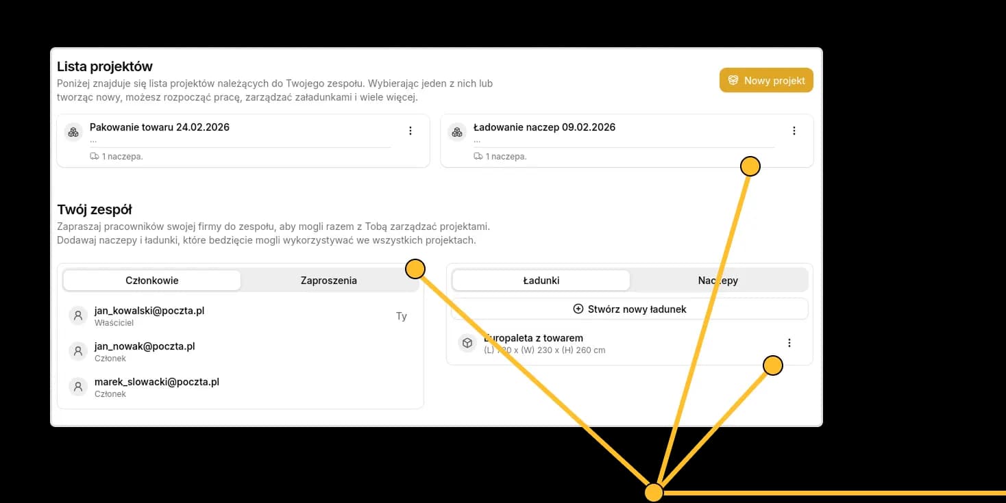 Zrzut ekranu aplikacji